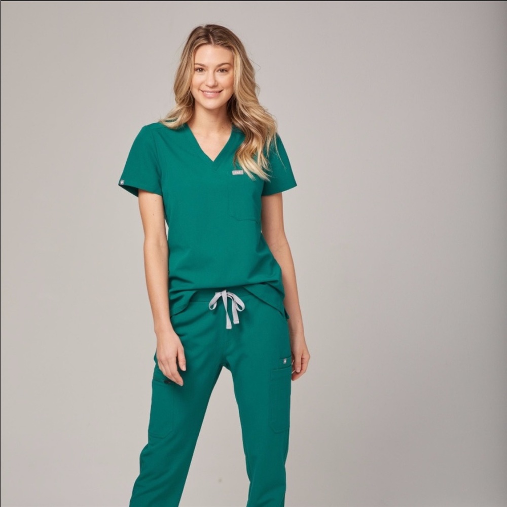 HUNTER GREEN FIGS JOGGER SET M